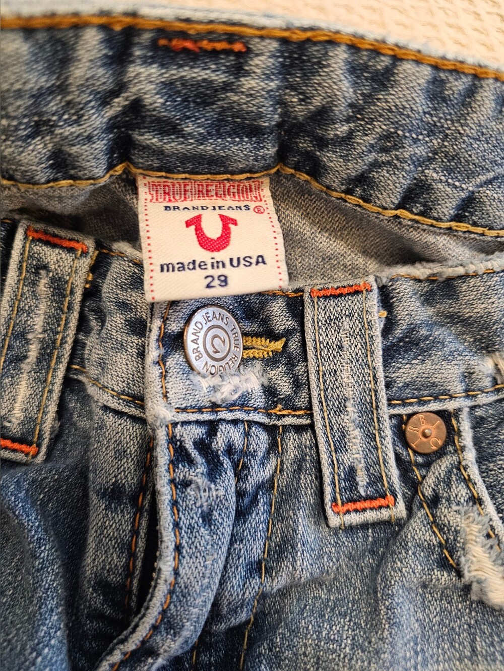 ✨ TRUE RELIGION Y2K WOODSTOCK JEANS size 29✨ - Picture 8 of 8